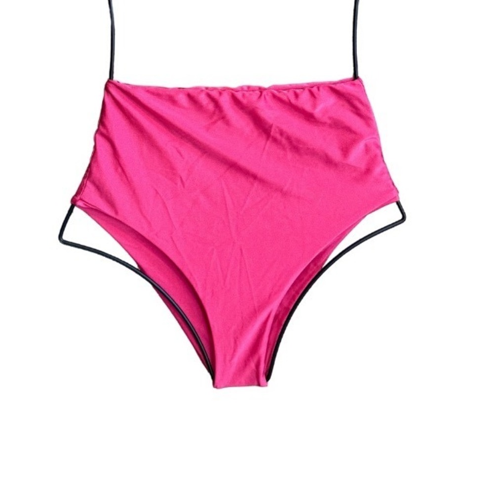 HANNE BLOCH HIGH BRIEF Pink $180 EUC Size M